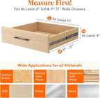 Lifewit 5 Pack 4" High Drawer Dividers 28-43.5cm/11-17" Adjustable Drawer Organizer for Clothes/Utensils, Expandable Drawer Separator in Dresser/Kitchen/Bedroom/Office Organization & Storage Pink
