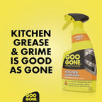 Goo Gone Foaming Kitchen Degreaser- Removes Baked-On Food, Grease, Splatter and Grime, 2 PACK 28 oz