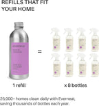 Everneat Probiotic Surface Cleaner Concentrate – Cleans for Days, Refillable, Non-Toxic | Refill Bottle Makes 8 Spray Bottles | Lavender, Clary Sage, Copaiba & Orange EO | 8 oz (Just Add Water)