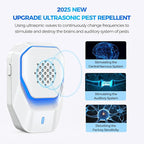 Upgraded 6 Packs Ultrasonic Pest Control Repeller, Electronic Spider Repellent Indoor for Insect Roaches Rodent Ant Bug Mosquito Rat Mouse Repellent Plug in for House Home Kitchen Garage