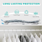 10 Pack Medium Vacuum Storage Bags Seal Bags for Bedding Clothing Compression Bags for Travel Blankets and Comforters Hand Pump Included