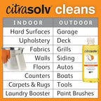 Citra Solv - Concentrated Household Cleaner & Degreaser - Valencia Orange Scent - 32 Fl Oz, Natural Ingredients, Non-Toxic, Biodegradable, Made in USA
