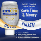 Stainless Steel CPR Kitchen Stainless Steel Cleaner and Polish for Appliances- Cleaner Removes Fingerprints, Water Marks and Grease. Refrigerator Cleaners, Stoves, & Dishwashers (18 Ounce (Pack of 2))