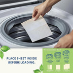 MorningRain Eco-Safe Laundry Detergent Sheets - Ingredients from Finland, Natural Scent, Bio-Enzyme Formula, Power Clean, 5 Sheets (Up to 10 Loads) - Non-Toxic, Preservative-Free, Designed in USA