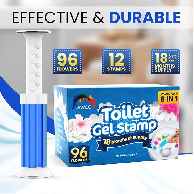 -96 Flowers- Flower Toilet Gel Stamp | Toilet Scent Fresheners (Mix Scent)