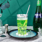 LIYH 100 Pcs 16 oz Silver Plastic Cups - Clear Plastic Tumblers with Silver Rim Big Size Fancy Disposable Clear Cups for Party & Wedding