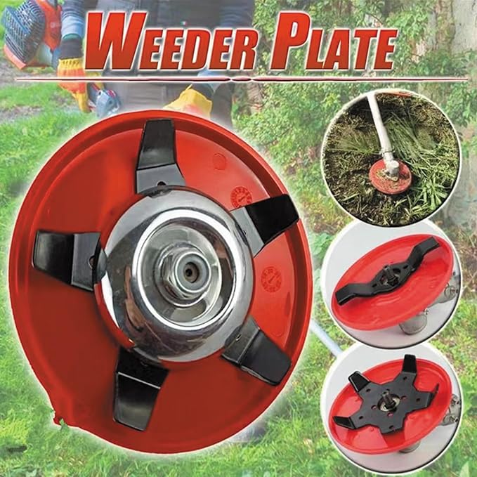 Upgraded Weeding Disc, Universal Weeding Disk, One Blade Replacement Heads, Weed Eater Blades, Weed Wacker Blade, Multifunctional Weeder Plate for Trimmer (2PC)