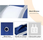 Comforter Storage Bag - Large Capacity Bedding Storage Bags Ultra Space Saving Self Compression Organizer, Washable Compression Bags for Storage Comforter Blanket Duvet, 2-Pack, Navy Blue
