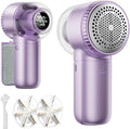 Fabric Shaver with Lint Brush, Large Lint Shaver with Digital Display, 3-Speeds Lint Remover with 6-Leaf Blades, Electric Sweater Shaver to Remove Pilling for Clothes, Furniture