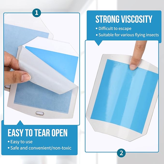 Trap Refills, Flying Insect Trap Refill Kit NO Device - 4 Pcs Glue Cards, Each Glue Card Lasts up to 65-Day or Until Full Flying Insect Trap (4 x Refills)