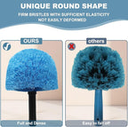 Cobweb Duster Head Brush-Twist-On Spider Web Brush for Outdoor & Indoor Web Cleaning // Fits Standard Acme Threaded Poles // Cobweb Duster Brush Head Only-Blue -1 Pack