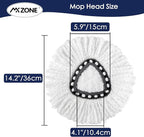 Microfiber Mop Head Refill for Ocedar Spin EasyWring Mop Replacement Head (pack of 3)