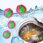 Pet Hair Remover for Laundry - Non-Toxic Reusable Dryer Balls Washer and Dryer Ball Remove Long Hair from Dogs and Cats on Clothes in The Washing Machine 12 Packs