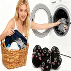 Dry Balls, Black Wool Dryer Balls Laundryer Balls for Dryer Premium 6-Pack New Zealand Wool Save Drying Time by 30%, Eliminate Static Cling, Reusable & Eco-Friendly Chemical Free