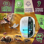 T-26, Ultrasonic Pest Repeller Wall Plug-in Most Effective Than Repellents - Get Rid of - Rodents, Squirrels, Mice, Rats, Bats, Roaches, Ants, Spiders, Bed Bugs, Мosquito, Insects, Fleas (6 Pack)