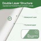 100 Pack of 12 oz Disposable White Paper Coffee Cups - Suitable for Party, Picnic, Travel and Events