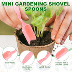 10-Pack Mini Gardening Shovel Spoons, Plastic Garden Soil Scoops for Cultivation Digging Transplanting/Flower Planting/Plant Succulent, Colorful Small Gardening Tools [Multicolor]