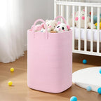 Artfeel Laundry Basket,Woven Cotton Rope Laundry Hamper,100L Versatile Storage for Dirty Clothes,Baby Toys,and Blankets in Bathroom, Nursery,and Living Room