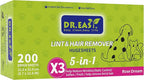 r.Easy LINT & HAIR REMOVER Pet HUGESHEETS with 3X Dryer Sheets, Rose Dream, 200 Count,PLANT&MINERAL-BASED FORMULA