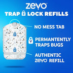 Zevo Flying Insect Refills for Indoor Light Trap: 12 Light Trap Refill Cartridges Capture Fruit Flies, Gnats and Houseflies (12 Cartridges)