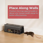 X-PEST Electronic Rat Trap 2 Pack – Big Size Electric Mouse Trap Zapper for Indoor Use, Reusable Rodent Trap, No Touch No See, Effective Mice & Rat Control