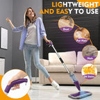 Microfiber Spray Mop for Floor Cleaning with Washable Pads, Dry Wet Floor Mops with with Sprayer and 27 oz Refillable Bottle,Reusable Dust Spray Mops for Hardwood Laminate Vinyl Tile Cleaning