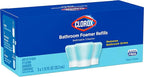 Clorox Bleach-Free Bathroom Foamer Refill Pods, Household Essentials, Rain Clean, 3 Spray Refills