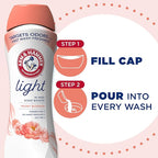 ARM & HAMMER Light In-Wash Scent Booster, No Heavy Perfumes, No Dyes, No Parabens, Peony Blossom Scent, 24 Oz