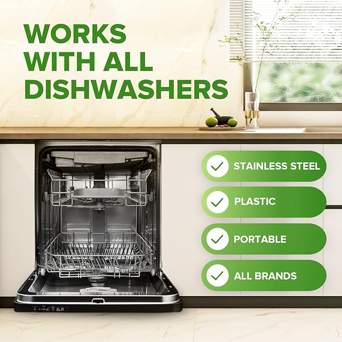 Renuv® Dishwasher Cleaner + Washing Machine Cleaner Bundle - Heavy Duty Appliance Deep Cleaning, Descaling and Deodorizing.