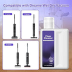 Floor Cleaning Solution Compatible With Dreame Cleaning Solution, Low Foam & No Residue, Floor Cleaner for All Robot Vacuum Cleaners and Wireless Wet Dry Dual-Use Vacuum Cleaners (Lavender, Total 1 L)