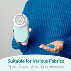 BEAUTURAL Fabric Shaver and Lint Remover, Rechargeable Sweater Defuzzer with 2 Speeds, 1 Replaceable 6-Leaf Blade, Remove Fuzz, Lint Balls, Pills, Bobbles for Clothes and Furniture