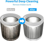 Washing Machine Cleaner Tablets - 24 Pack for Year-Round Deep Clean of Washer Machine, Suitable for HE, Top Load & Front Load Washer Cleaner, Grime & Build-Up, Septic Safe,Eco-Friendly