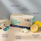 Natural Dishwasher Detergent Tablets - Plant Based Alternative Refill Pack Dishwashing Tabs - Eco-Friendly And Plastic Free Way To Cleaner Dishes - 30/60/90 Refills Dish Washer Soap Pods (30 Pack)