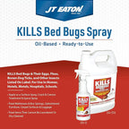 Kills Bedbugs Oil-Based Spray, Gallon with Sprayer – Professional Bed Bug Killer for Indoor Use – Oil-Based Formula for Mattresses, Furniture & Upholstery – Easy Application Pest Control Treatment