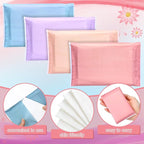 PerKoop 100 Pack Pocket Tissues Travel Slim Packs Small Facial Tissues Wallet Size Toilet Paper for Travel Guest Wedding Supplies, 4 Styles (Morandi Style)