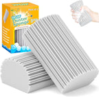2 Pack Damp Clean Duster Sponge, Magic Sponge Eraser for Household Cleaning, Reusable Dusters Cleaning Supplies for Housekeeping, Dish, Blinds, Glass, Baseboards,Window Track Grooves and Faucets