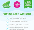 DAPPLE Stain Remover Spray, Plant-Based, Fragrance Free, 16.9 Ounce Spray Bottle, Hypoallergenic, Baby Laundry Stain Remover for Clothes & Cloth Diapers
