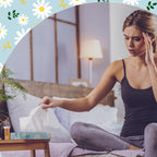 Yinder 24 Packs 960 Sheets Tissue Cube Car Facial Boxes Disposable Facial Travel Tissues Holder Soft Watercolor Boxes 2 Ply 40 Sheets for Wedding Household Car Kitchen Bathroom(Fresh Daisy)