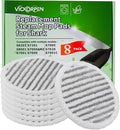 8 Pack Steam Mop Replacement Pads for Shark S8001 S7001 S7201 S7000AMZ S8201 Steam and Scrub Mop Pads Repeatedly Washed for All Floors Cleaning