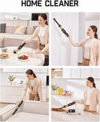 Fanttik Slim V10 Lite Cordless Handheld Vacuum, 0.98lb Lightweight with All-in-One Base Design, Smart LED Display, Portable Mini Vacuum Cleaner for Kitchen Table, Home, Car