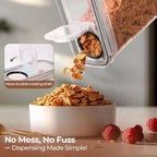 ComSaf 6.7Qt Cereal Storage Container Set of 2 - Ideal for Home Cooks Storing Cereal and Organized Families Organizing Bulk Food，Large Cereal Dispenser Keeps Pantry and Kitchen Countertop Neat