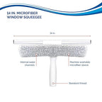 Unger Window Washing Kit with Scrubber, Squeegee, 5ft. Telescoping Pole – Window Cleaner Tool Set for House Window Maintenance, Professional Grade Home Window Cleaning Kit