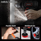 PULITUO Cordless Drill Set, 20V/2.0Ah Electric Power Drill, Torque 45N.m, 25+1 Torque Setting,1/2” Keyless Chuck, 2 Variable Speed Setting, with 43 PCS Bits, Storage Bag