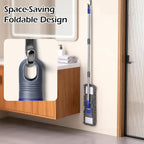 MASTERTOP Microfiber Mop for Floor Cleaning, Flat Dust Mop for Home and Kitchen, Adjustable Stainless Steel Handle with 4 Washable Pads&1 Cleaning Scrape for Hardwood, Vinyl