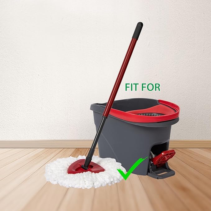 5-Pack Mop Replacement Heads for Ocedar Mop Replace Head EasyWrin Spin Mop Heads Replacements, Easy Cleaning Mop Head Replacement