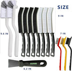 13Pcs Crevice Cleaning Brush Set, Cleaning Brush Tools, Hard Bristle Gap Household Cleaning Products Suitable for Toilets, Kitchens, bathrooms, Cups, Windows