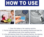 Washing Machine Cleaner, Washing Machine Cleaner Descaler 12Pack,Deep Clean and Descaling for HE Front and Top Loaders Washer - High-Efficiency Tablets for a Fresh, Spotless Laundry