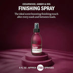 Kair Signature Finishing Spray - Cedarwood, Amber & Iris | Plant-Based Fabric Refresher & Wrinkle Release, 5 Fl Oz (750 Spritzes), Vegan, Cruelty-Free, Biodegradable, Odor-Neutralizing Cozy Scent