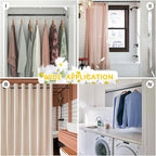 Closet Rod, 17 to 41 Inch Adjustable Closet Rods for Hanging Clothes Heavy Duty Closet Hanging Rod Metal Black Closet Poles for Wardrobes