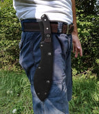JXE JXO Machete, Full Tang Machete for Cutting Trees Heavy Duty, 3Cr13 Steel with Nylon Sheath for Yard Work, Bushcraft and Outdoor